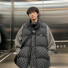 Cityboy高品质提花面料潮流宽松男款加厚棉马甲M862-P106，女装马甲，电商A170