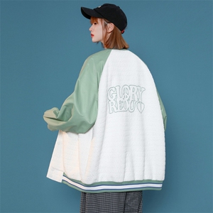 秋装新品潮韩版夹克棒球服男女2023中性风运动刺绣外套 8013-P95图片