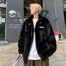 D3124-TP95168男女可穿保暖棉衣设计感毛绒软糯休闲百搭外套，男装棉衣，电商A102
