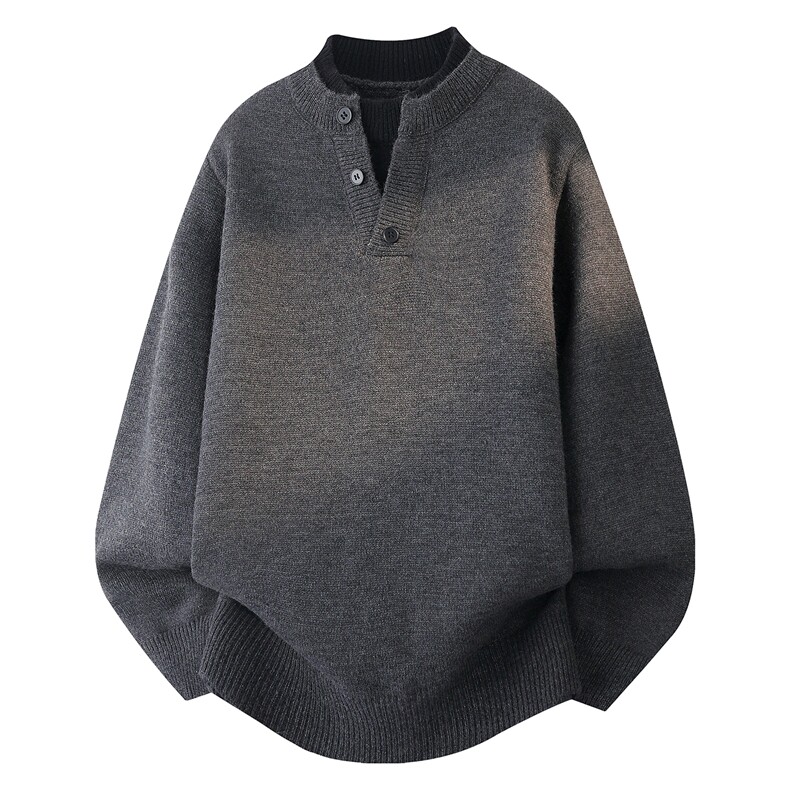 MY2121-TP55假两件高品质针织衫打底衫长袖套头毛衣外套，男装T恤，电商A320