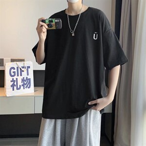 男圆领T恤宽松短袖DT04P26图片