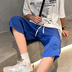 冰丝七分裤男大码速干短裤男五分裤车景风格QK72395-P25，男装休闲裤，电商A040