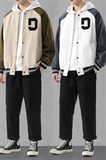 休闲运动套装男士潮流韩版帅气2021春秋季夹克外套搭配潮DF157T，男装夹克，电商A102