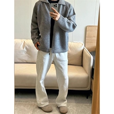 【有货】M349CC-特P65翻领毛衣开衫男慵懒拉链开衫针织外套，男装针织衫/毛衣，星座1007（原301D）