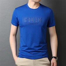 夏季2023新款短袖体恤中年爸爸男装百搭商务休闲圆领上衣t恤，男装T恤，电商B212（原钱塘6029）