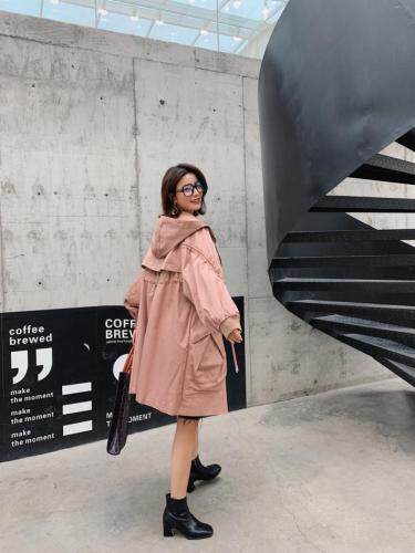 2021款春装欧版风衣，女装风衣，柚格