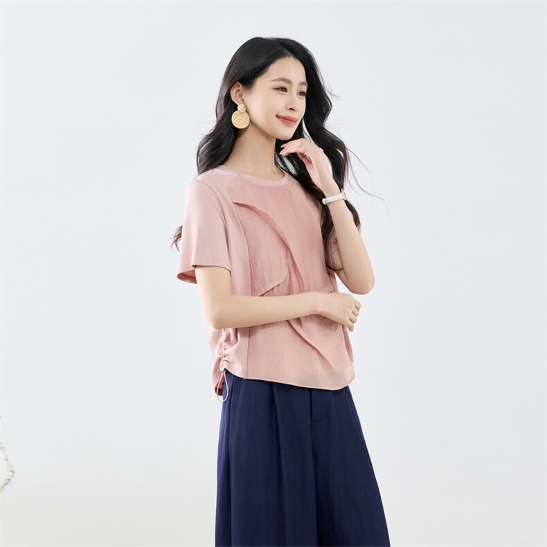 2026年夏季休闲风女套装修身显瘦,女装套装/套裙,梦芯尔