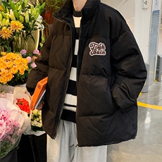 港风秋冬新款保暖立领宽松棉服外套男MY62038P95控118，男装棉衣，电商A268A