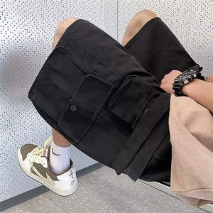 夏季直筒潮五分裤宽松型休闲裤纯色时尚潮牌E199-P40图片