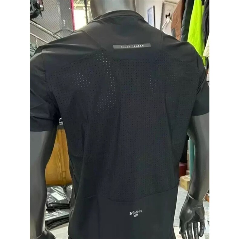 网图现货运动T恤男宽松透气短袖穿搭网孔字母健身上衣A764-P25，女装T恤，星座1505