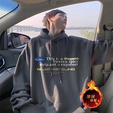 抖音得物供货可提供视频秋冬重磅美式宽松连帽卫衣DL2111，男装卫衣，电商A486