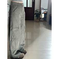 牛仔裤男女款宽松侧边大口袋弯刀裤P55Y1351【现货特价】，男装牛仔裤，星座1112-1