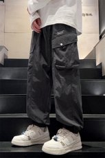 24春款纳米皱工装裤休闲裤束脚裤男KP205P55，男装休闲裤，星座1204-3