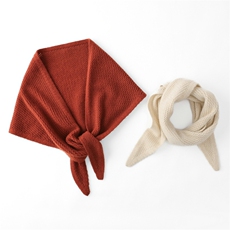 2025时尚百搭通勤休闲纯色镂空三角巾，围巾，朝思纯山羊绒