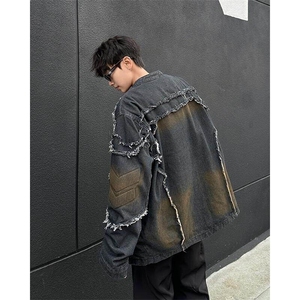 春秋高街牛仔外套男潮流夹克男外套休闲中性百搭上衣JK829-P85图片