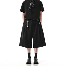 903-WK209-P65S-XXL【灰色黑色】老钱风休闲西裤短裤男4，男装牛仔裤，星座903