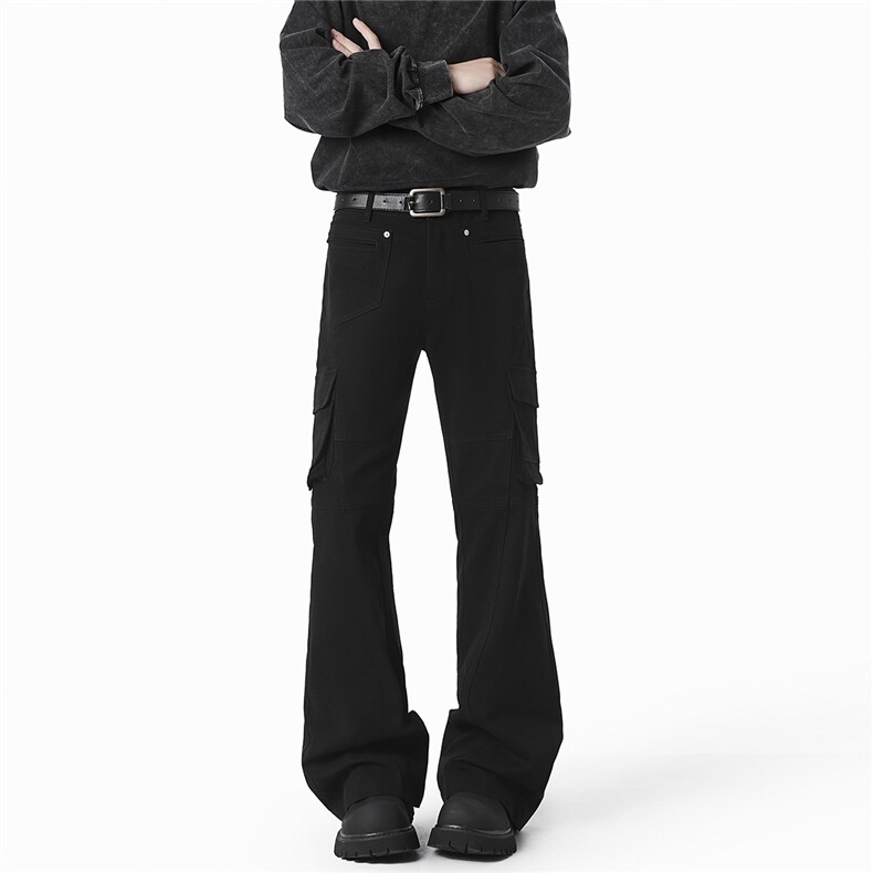 现货迷彩工装修身微喇S-5XL大码牛仔裤男78011特P45控78立体白底，男装牛仔裤，星座227-7