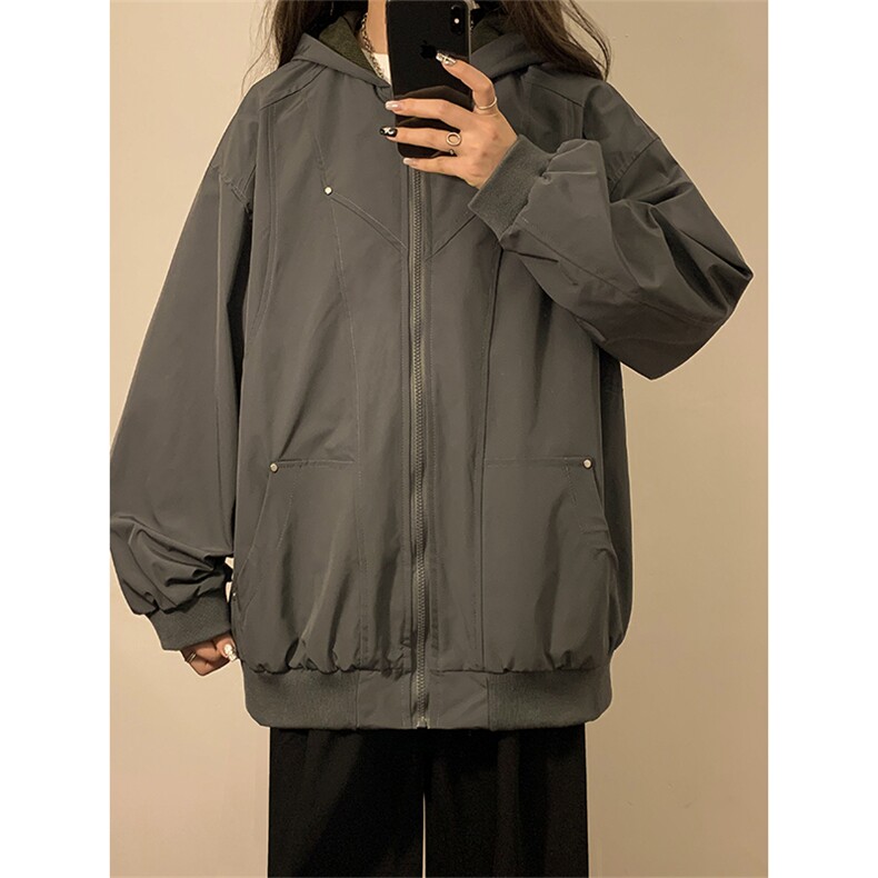 XZ102B-1春秋季宽松/连帽休闲外套潮夹克JK2538-P75，男装夹克，星座102B-1