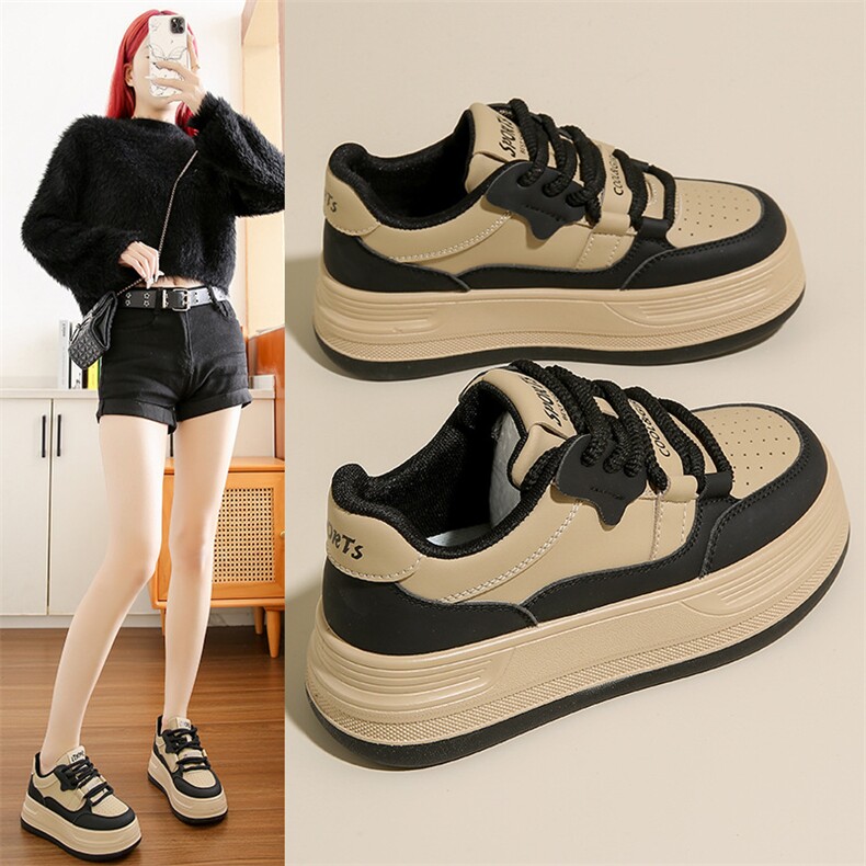 2024小白鞋子女秋冬新款韩版ins女学生休闲运动百搭板鞋，女鞋休闲鞋，电商A223