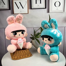 冰激凌兔子婚礼现场玩偶抛洒