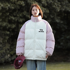 现货抖音得物可供视频三防加厚羽绒拼接棉衣外套面包棉服86638，男装棉衣，电商A486