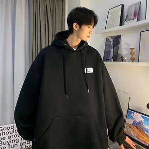 秋季新款INS潮流百搭简约小标宽松连帽卫衣JK23344特批30控49图片