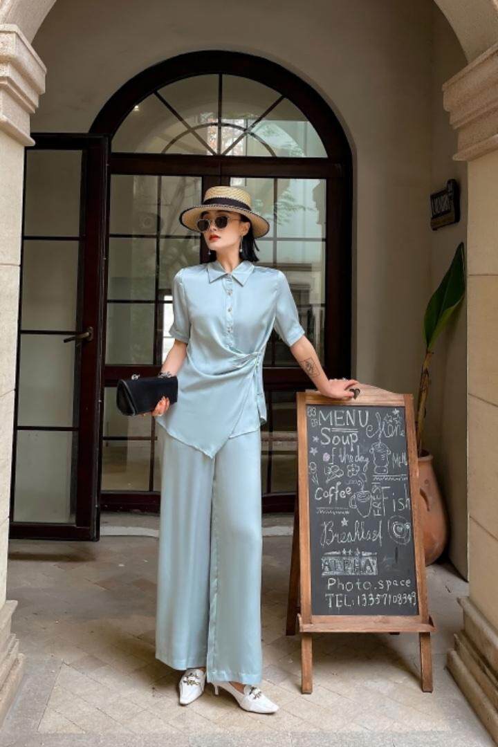 套装，仿真丝，女装职业装，红燕子