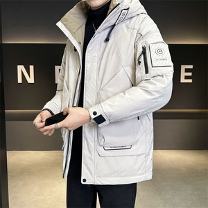 中长款羽绒服男冬季2025新款连帽加厚外套C317-Y81825-P245图片