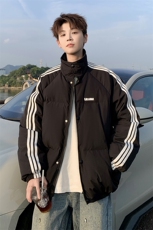 新款字母印花潮牌立领羽绒服男冬季外套225-2-Y212-P235-控318，男装羽绒服，星座225-2
