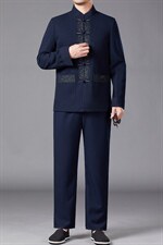 BAMJ-7806Y钱塘2020-2中年男士秋冬厚款休闲简约套装主推款P295，男装休闲套装，钱塘207-2