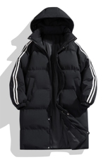 秋冬季高品质条纹长款防寒户外棉服棉衣外套Tide棉袄HZ8818-P108，男装棉衣，星座610B-1