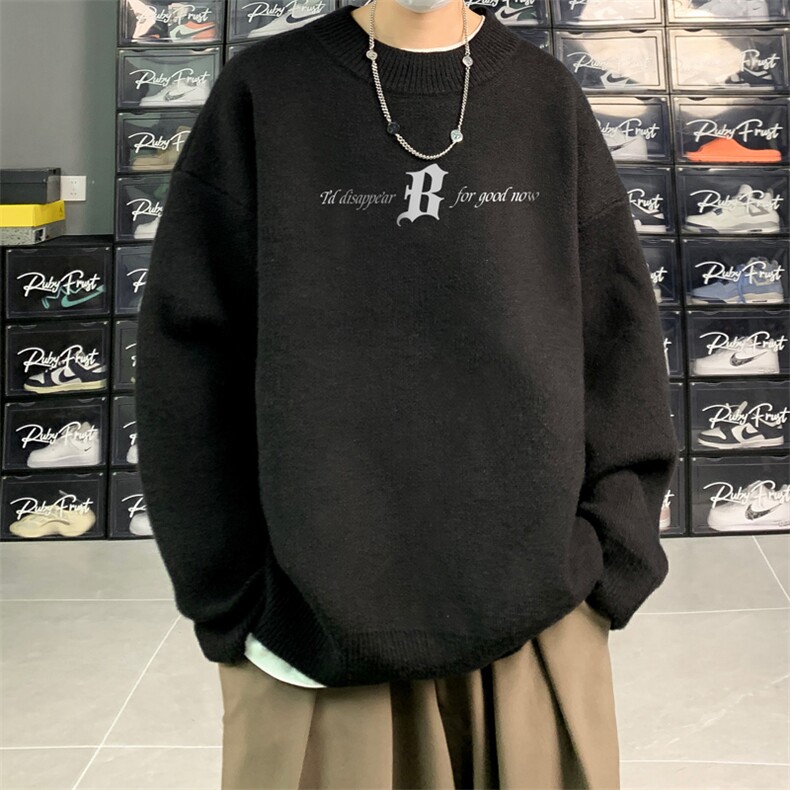 高质量！秋冬季半高领毛衣男士加绒加厚线衣男针织衫男MY110-P45图片