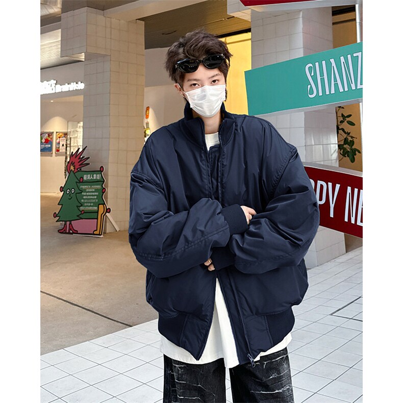 F649P93秋冬立领棒球棉服男士短宽廓形高级感冬季外套棉袄棉衣,男装夹克,星座512-6
