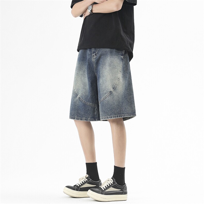 2026夏季新款港风美式vibe潮流宽松百搭阔腿休闲牛仔裤DK837-P50,男装牛仔裤,星座313A(原308A-2)