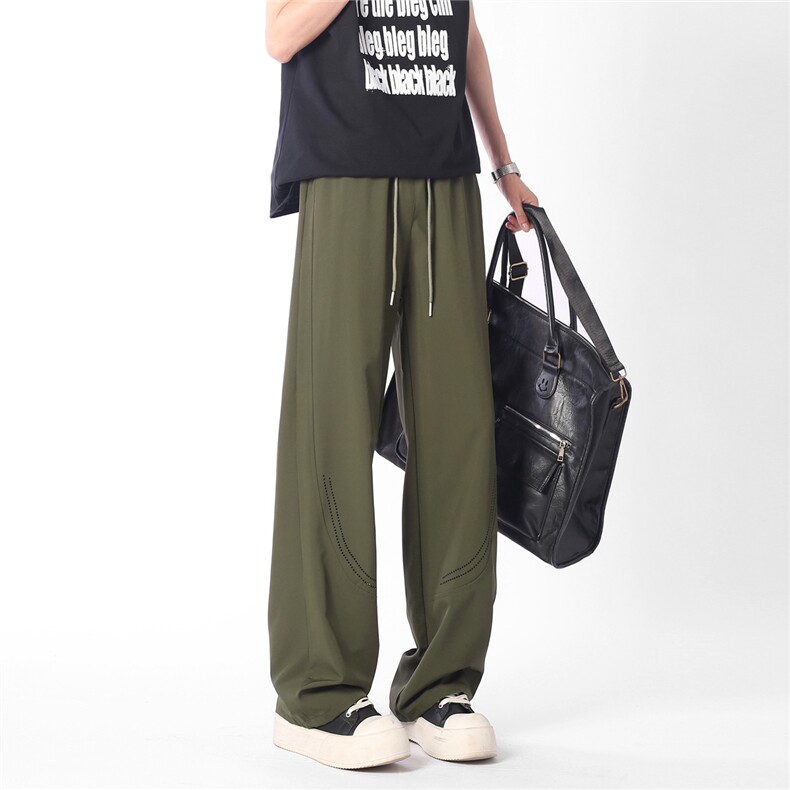 A429-YK181-特P28运动夏季网孔薄款冰丝休闲长裤S-3XL,男装休闲裤,电商A429