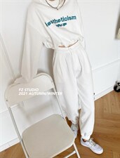 现货，卫衣加绒套装，女装卫衣/绒衫，F/TU