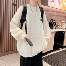 B307P45秋冬男装男生毛衣线衫时尚宽松男日系打底衫，男装针织衫/毛衣，星座512-6