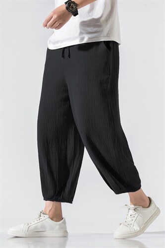 风薄大码宽松休闲裤男哈伦裤男士萝卜裤子男潮冰丝裤921P50，男装休闲裤，钱塘788(原4013)