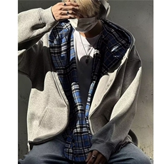 1506-1/WJ2101/P63简约连帽卫衣开衫男女同款潮流帅气百搭，男装卫衣，星座1506-1