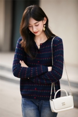 早秋时尚提花针织开衫外套女2025新款春秋外搭洋气大码女装上衣，女装针织衫/毛衣，晨旭羊绒