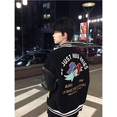 男童外套撞色拼接棒球服中大童潮酷帅气上衣JK0725-P68，女装短外套，星座308B-2