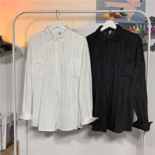 长袖衬衫男港风日系春季韩版潮流帅气衬衣M57P46，男装衬衫，星座1116-2