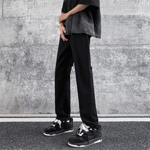 现货 夏季美式高街后破洞修身弹力牛仔裤男 K802-K867-P45图片