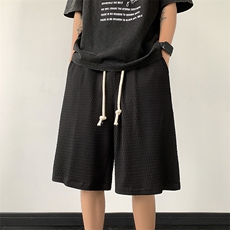 夏冰丝短裤男设计感宽松抽绳篮球运动休闲五分裤XZ514-2-1531-P38，男装牛仔裤，星座514-2(原B239)