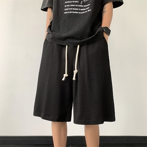 夏冰丝短裤男设计感宽松抽绳篮球运动休闲五分裤XZ514-2-1531-P38图片