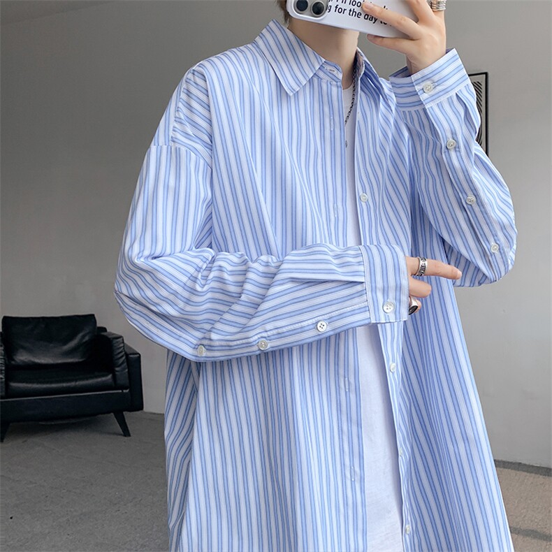 现货CS1106-批45秋冬毛衣卫衣外套的潮流必搭品条纹衬衫,男装针织衫/毛衣,电商A059