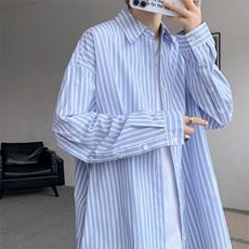 现货CS1106-批45秋冬毛衣卫衣外套的潮流必搭品条纹衬衫，男装针织衫/毛衣，电商A059