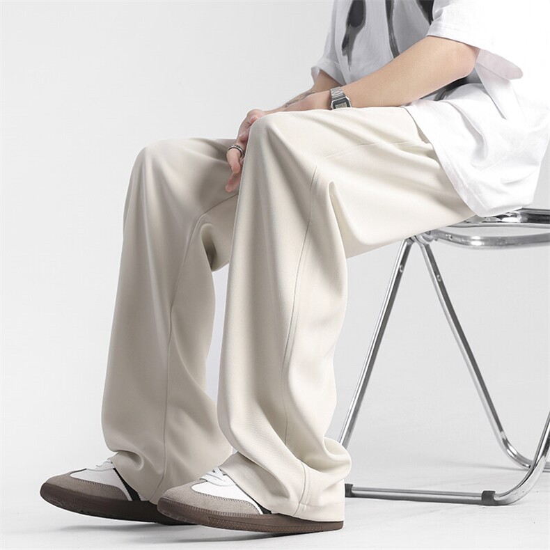 2025新款马吉拉冰丝弯刀休闲长裤大码M~4XLXZ604-KG72-P50控68,男装休闲裤,星座604