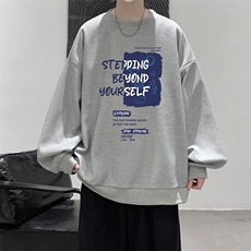 华夫格卫衣圆领卫衣男大码长袖t恤男外套HW76345-P30，男装卫衣，电商A040
