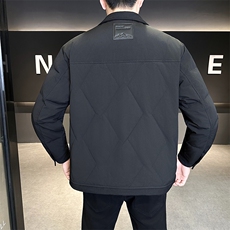新款男士小翻领羽绒服夹克加厚防寒309B-3-81061-P195，男装夹克，星座1409-3